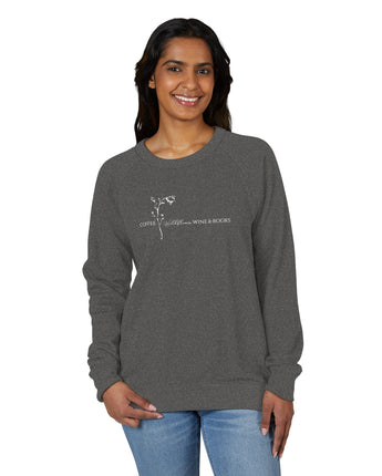 Coffee, Wildflowers, Wine & Books Crewneck - Patreon Exclusive