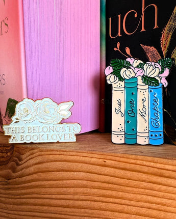 Book Lover Enamel Pins